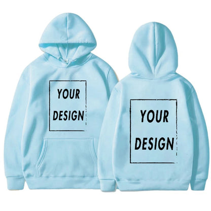 Customized Printed Men Women Hoodie Loose Casual Clothing Fashion Long Sleeve Hooded Pullover Personality Streetwear Sweatshirts