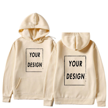 Customized Printed Men Women Hoodie Loose Casual Clothing Fashion Long Sleeve Hooded Pullover Personality Streetwear Sweatshirts