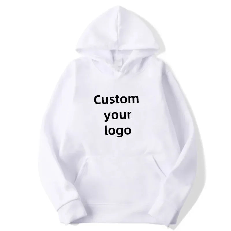 Customized hooded shirt for men and women, featuring photos and logos of your design. High end gifts in EU sizes